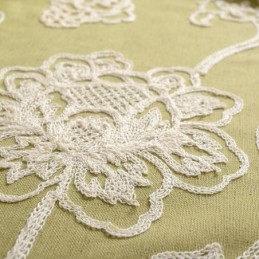 Mørklæggende Gardin I Bomuld Og Hør, Specialfremstillet, Nordisk Blomsterprint, Broderet Til Stue, Soveværelse