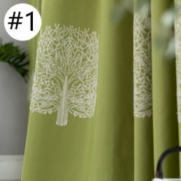 Nordisk Stil Hørgardin, Specialfremstillet Gardintræ, Broderet Til Stue, Soveværelse