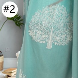 Nordisk Stil Hørgardin, Specialfremstillet Gardintræ, Broderet Til Stue, Soveværelse