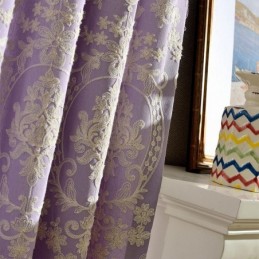 Mørklægningsgardin I Europæisk Bomuld, Specialfremstillet, Broderet Blomstergardin