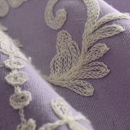 Mørklægningsgardin I Europæisk Bomuld, Specialfremstillet, Broderet Blomstergardin