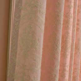 Mørklægningsgardin I Europæisk Bomuld, Specialfremstillet, Broderet Blomstergardin