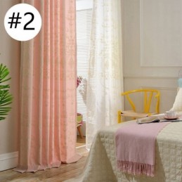 Mørklægningsgardin I Europæisk Bomuld, Specialfremstillet, Broderet Blomstergardin