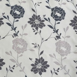 Nordiske Mørklægningsgardiner I Bomuld Med Trykte Blomstermotiver Til Stue/Soveværelse