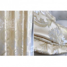 Jacquard Luksusgardin Skræddersyet Europæisk Mørklægningsgardin Til Soveværelse Stue
