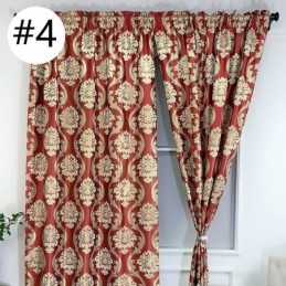 Jacquard Luksusgardin Skræddersyet Europæisk Mørklægningsgardin Til Soveværelse Stue