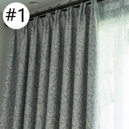 Gardin Efter Mål Gardin Med Bladeprint Amerikanske Mørklægningsgardiner