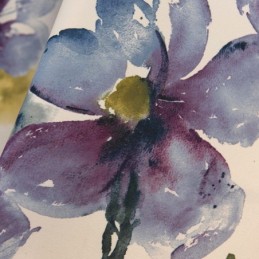 Gardin Efter Mål Blomsterprint Amerikanske Semi-Mørklæggende Gardiner