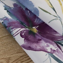 Gardin Efter Mål Blomsterprint Amerikanske Semi-Mørklæggende Gardiner
