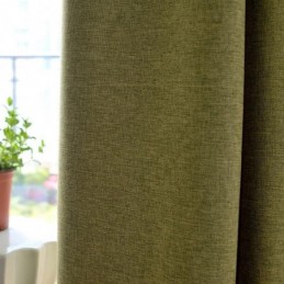 Nordisk Moderne Ensfarvet Gardin Skræddersyet Gardin Sort Silke Mørklæggende Gardiner I Bomuld Og Hør