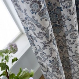 Retro Gardin Efter Mål Gardin Europæisk Broderi Soveværelse