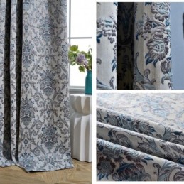 Retro Gardin Efter Mål Gardin Europæisk Broderi Soveværelse