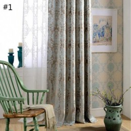 Europæisk Max Mørklægningsgardin Skræddersyet Gardin Luksus Damaskus Jacquard Soveværelse