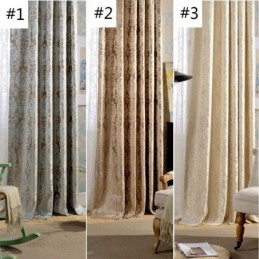 Europæisk Max Mørklægningsgardin Skræddersyet Gardin Luksus Damaskus Jacquard Soveværelse