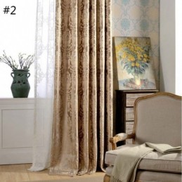Europæisk Max Mørklægningsgardin Skræddersyet Gardin Luksus Damaskus Jacquard Soveværelse