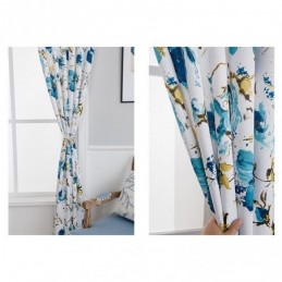 Mørklægningsgardiner Med Tryk, Blomstermotiver I Nordisk Stil Til Stue/Soveværelse