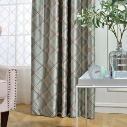 Nordisk Mørklægningsgardin, Specialfremstillet, Gardin Rombe Jacquard Til Stue, Soveværelse