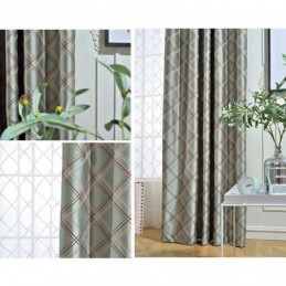 Nordisk Mørklægningsgardin, Specialfremstillet, Gardin Rombe Jacquard Til Stue, Soveværelse