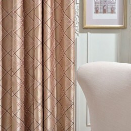 Nordisk Mørklægningsgardin, Specialfremstillet, Gardin Rombe Jacquard Til Stue, Soveværelse