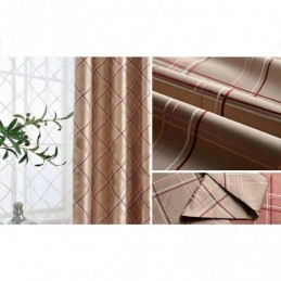 Nordisk Mørklægningsgardin, Specialfremstillet, Gardin Rombe Jacquard Til Stue, Soveværelse