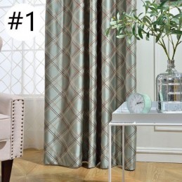 Nordisk Mørklægningsgardin, Specialfremstillet, Gardin Rombe Jacquard Til Stue, Soveværelse