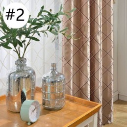 Nordisk Mørklægningsgardin, Specialfremstillet, Gardin Rombe Jacquard Til Stue, Soveværelse