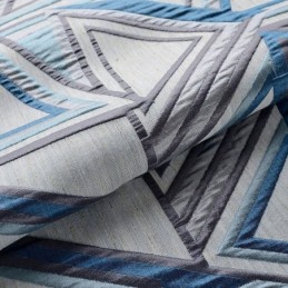 Mørklæggende Gardin I Hør, Specialfremstillet, Nordisk, Geometrisk, Jacquard, Til Stue, Soveværelse