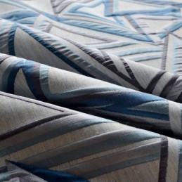 Mørklæggende Gardin I Hør, Specialfremstillet, Nordisk, Geometrisk, Jacquard, Til Stue, Soveværelse