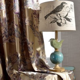 Nordisk Mørklægningsgardin, Specialfremstillet, Gardin Med Fjer, Jacquard, Til Stue, Soveværelse