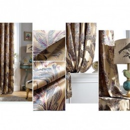 Nordisk Mørklægningsgardin, Specialfremstillet, Gardin Med Fjer, Jacquard, Til Stue, Soveværelse