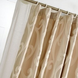 Mørklægningsgardin Skræddersyet Nordisk Jacquard Til Stue Soveværelse
