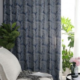 Europæisk Mørklægningsgardin, Specialfremstillet, Gardin I Jacquard Til Stue, Soveværelse