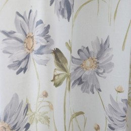 Nordiske Mørklægningsgardiner Med Bomuldsprint Og Blomstermotiv