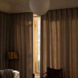 Moderne Mørklægningsgardiner Ensfarvet Jacquard Til Stuen