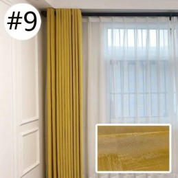 Højt Mørklægningsgardin, Skræddersyet, Præcisionsjacquard, Til Soveværelse, Stue