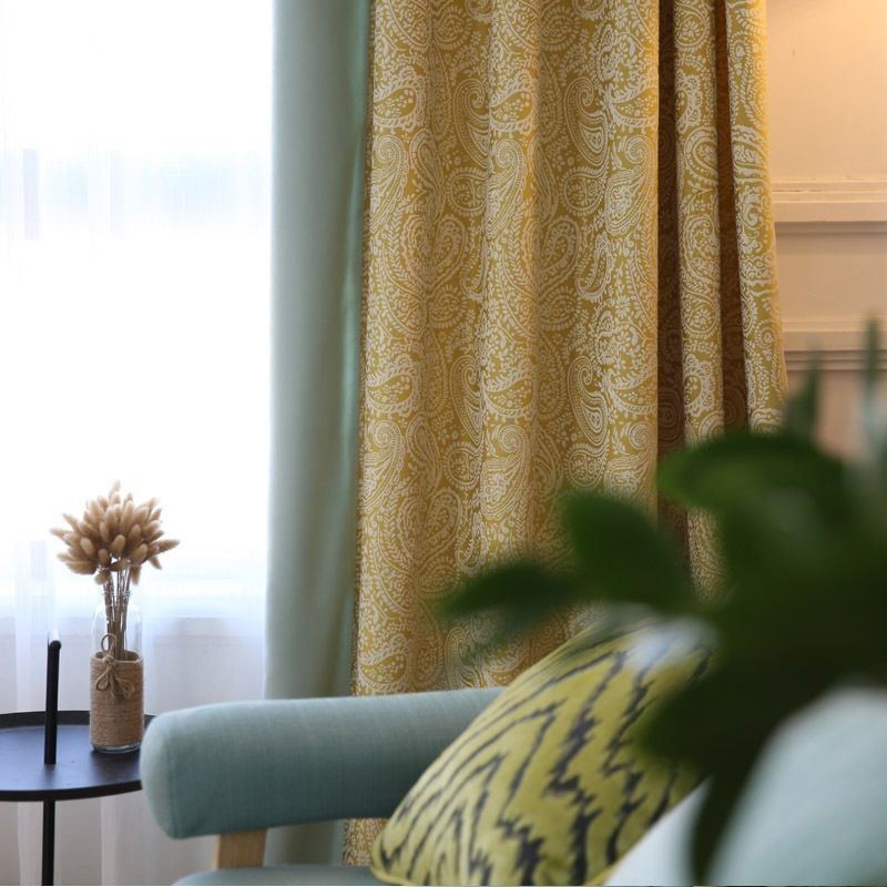 Moderne Bomuldsgardin, Specialfremstillet, Gardinplante, Jacquard, Til Stue, Soveværelse