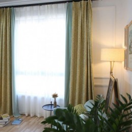 Moderne Bomuldsgardin, Specialfremstillet, Gardinplante, Jacquard, Til Stue, Soveværelse