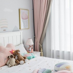 Moderne Syning Gardin Skræddersyet Houndstooth Mørklægningsgardin Til Stue Soveværelse