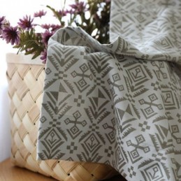 Luksuriøse Jacquard-Gardiner Geometriske Mørklægningsgardiner Til Stuen
