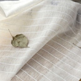 Stribede Jacquard Transparente Gardiner Ensfarvet Voile Tyl Til Stuen