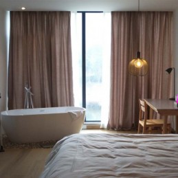 Japansk Enkelt Gardin Til Mål, Skræddersyet Gardin, Ensfarvet Chenille, Tykt Termostof Til Soveværelse, Stue