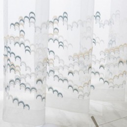 Broderede Tylgardiner Voile Organza Til Stue/Soveværelse