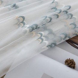 Broderede Tylgardiner Voile Organza Til Stue/Soveværelse