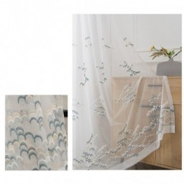 Broderede Tylgardiner Voile Organza Til Stue/Soveværelse