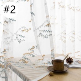 Broderede Tylgardiner Voile Organza Til Stue/Soveværelse