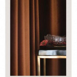 Minimalistisk Flannel Mørklægningsgardin Skræddersyet Til Stue, Orange Farve, Restaurant