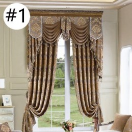 Luksuriøst Chenille Jacquard-Gardin, Skræddersyet, Elegant Design Til Soveværelse, Dekorativt