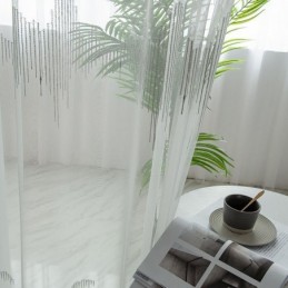 Dekorative Transparente Gardiner, Skræddersyet Gardinlinje, Broderet Tylgardiner, Stue, Soveværelse