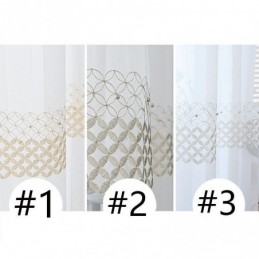 Broderede Voile Gardiner Nordisk Transparente Til Stue Soveværelse