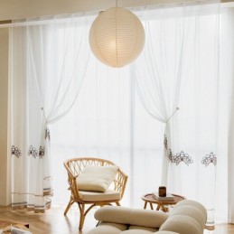 Broderede, Transparente Tylgardiner, Elegante Gardiner, Cortinas Til Stuen